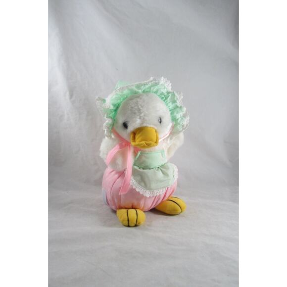 Baby Duck Stuffed Plush Animal 11" Anthropomorphic Duckling Vintage 1980s - Picture 2 of 6